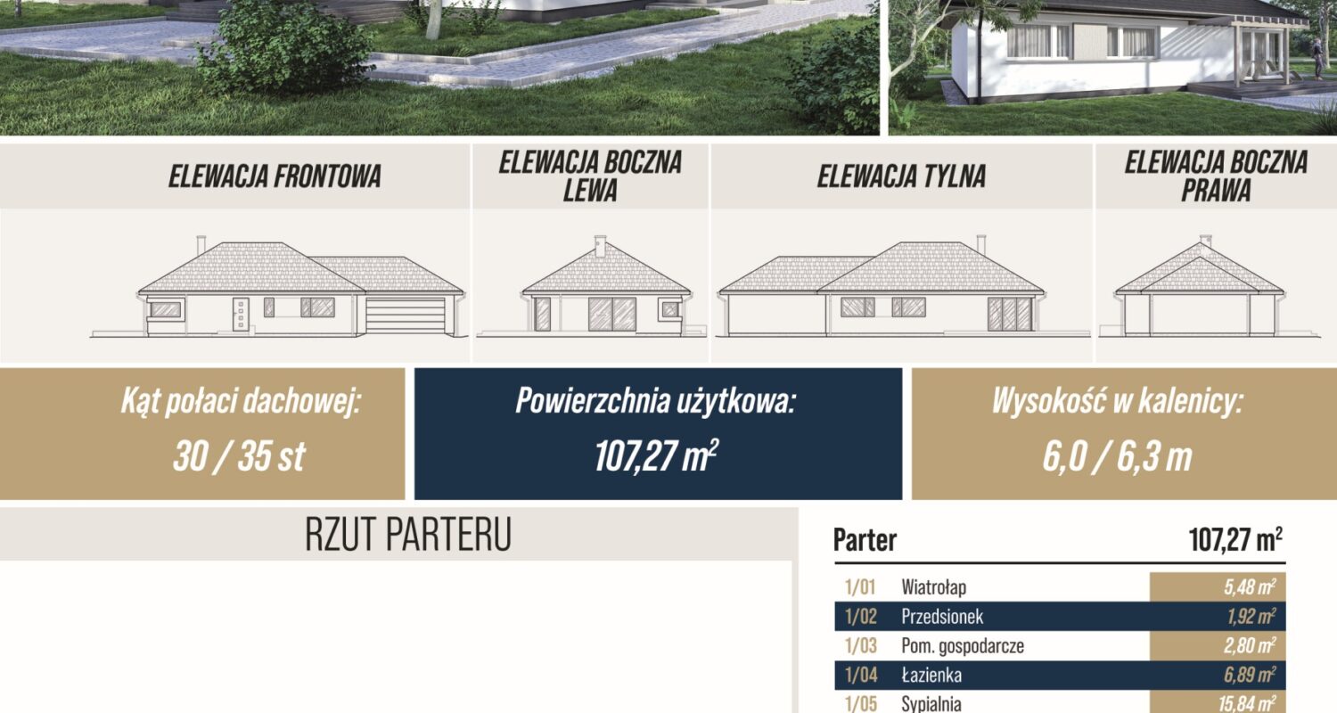 EC 2 - z garażem – lustrzane odbicie